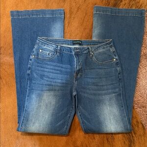 Denim Straight Leg Jeans in Classic Blue